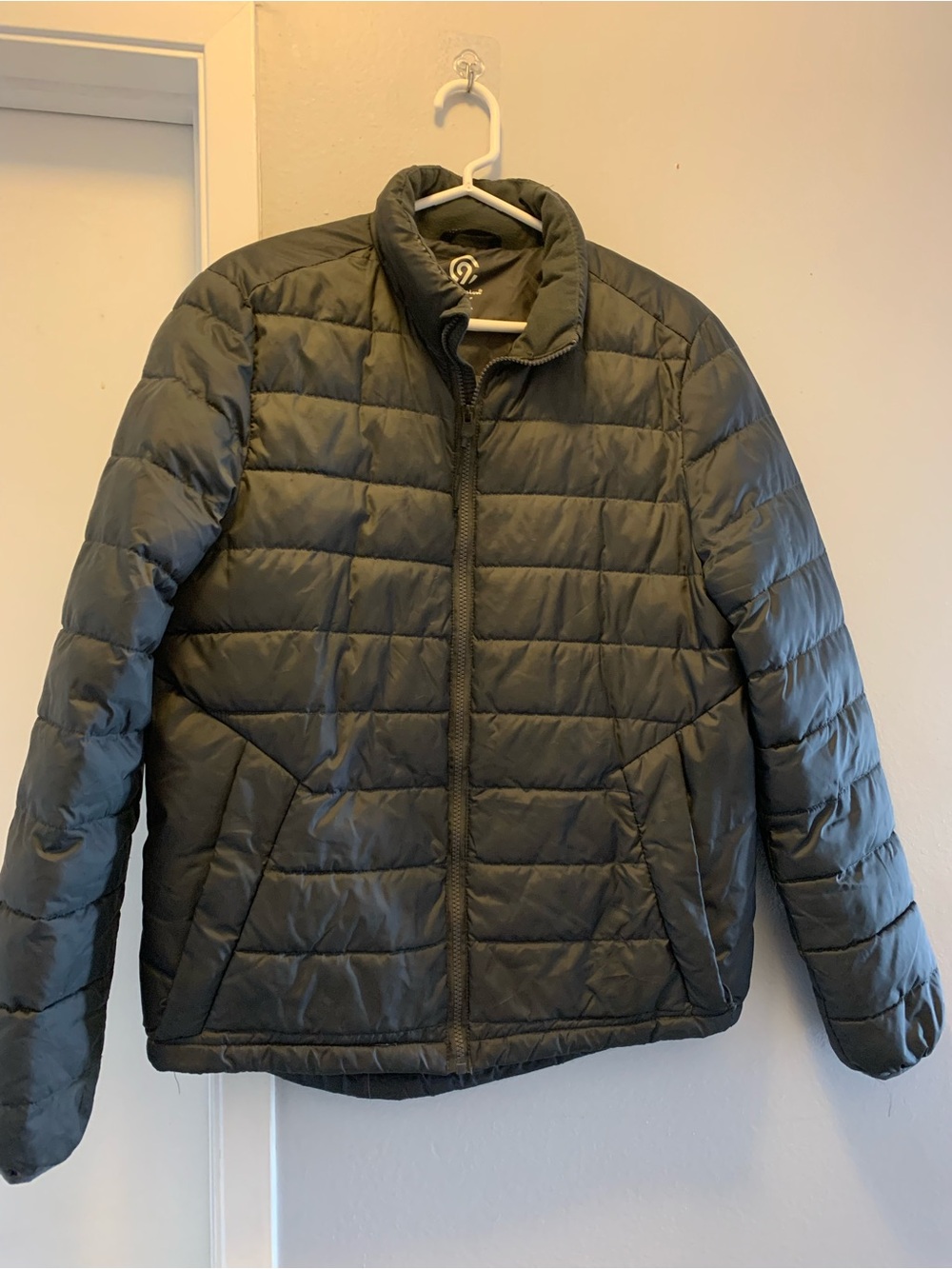 Champion Women's Quilted Puffer Jacket - Olive Green